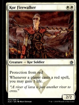 2018 Masters 25 Kor Firewalker Masters/Uncommon #21