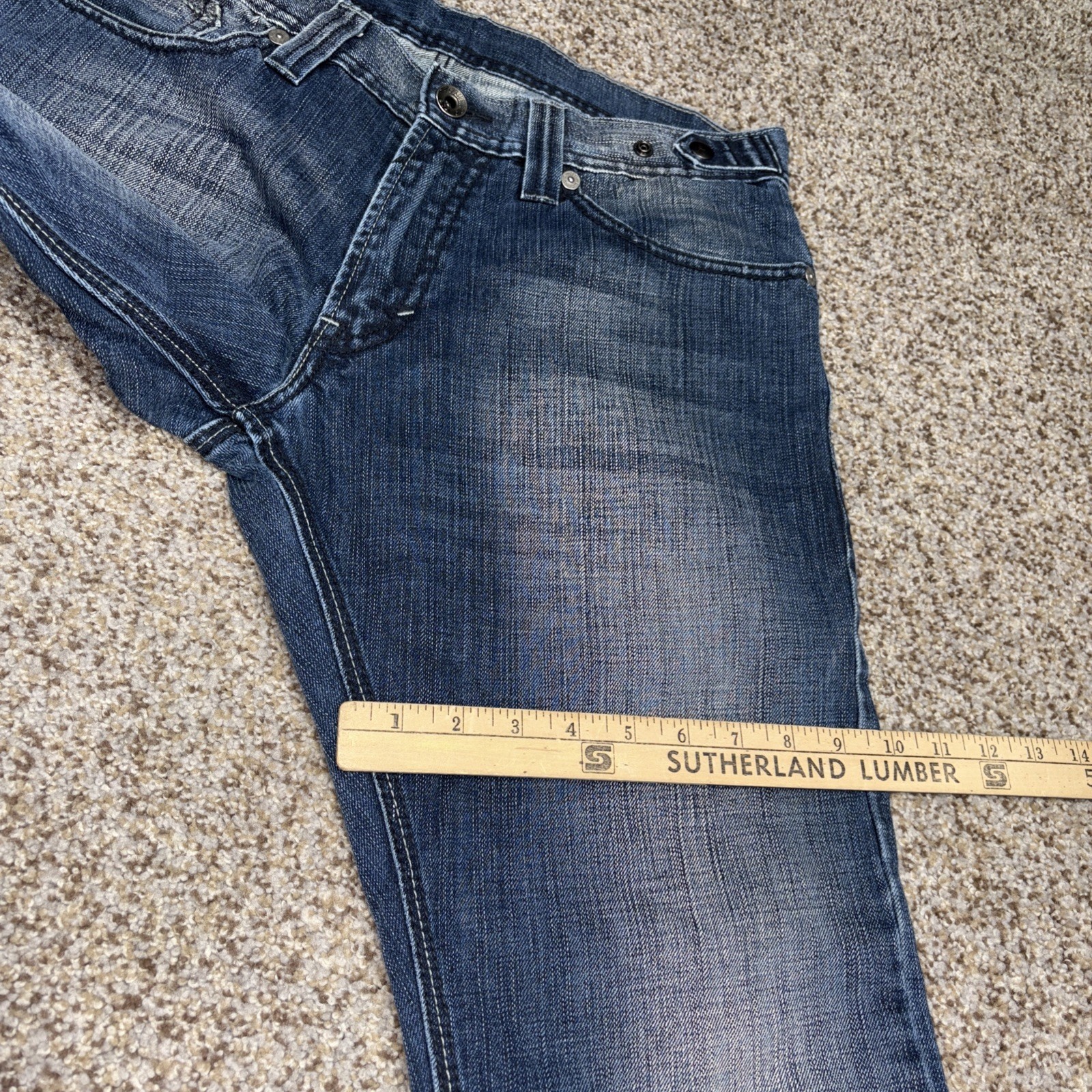 Levis 514 Jeans Mens 32x30 Blue Denim Slim Straight Fits 32 X 29 Unique - View 11