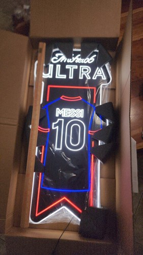 Michelob Ultra Lionel Messi Miami Fc Iconic LED Beer Bar Sign Light Neon 36x18 - Picture 5 of 6