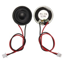 MECCANIXITY 2 Pcs 8 Ohm Small Speaker, 1W 20mm Diameter Metal Shell Round Magnet