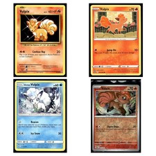 4 Card Pokemon TCG Collection - Vulpix & Alolan Vulpix Mixed Sets MP