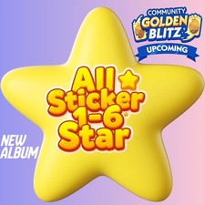 ⭐⭐  Golden Blitz Monopoly Go 1⭐2⭐3⭐4⭐5⭐6 ⭐ Stickers  - Fast Delivery