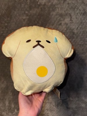 Furyu Yeast Ken Golden Toast Big Plush Dog Bread Loaf with Egg