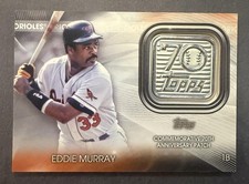 2021 Eddie Murray Topps 70th Anniversary Manufactured Logo Patch
