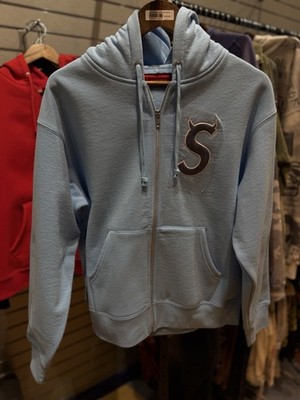 Supreme Blue Devil S Logo Full Zip Hoodie (Small) SS26 Authentic
