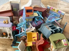 Vintage Fisher Price Loving Family Dollhouse U Pick Furniture People Accessories