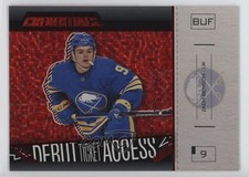 2023 Credentials Debut Ticket Access Horizontal Red 26/125 Zach Benson #188 11w3