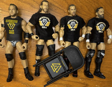WWE NXT UNDISPUTED ERA ELITE ACTION FIGURE SET W/ UE CHAIR ACCESORY