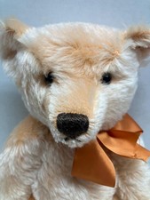 1995 STEIFF HOLLAND BEAR ORANGE 40CM GOLD PLATED BUTTON TAG 650857 1352 of 1500