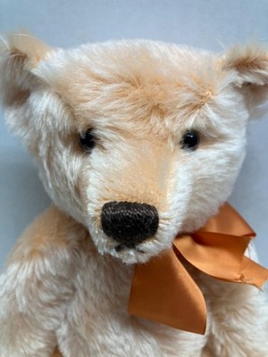 1995 STEIFF HOLLAND BEAR ORANGE 40CM GOLD PLATED BUTTON TAG 650857 #1352 of 1500