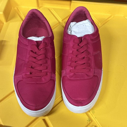 ASOS DESIGN Pink Lace Up Low Top Sneakers Rubber Athletic Men’s