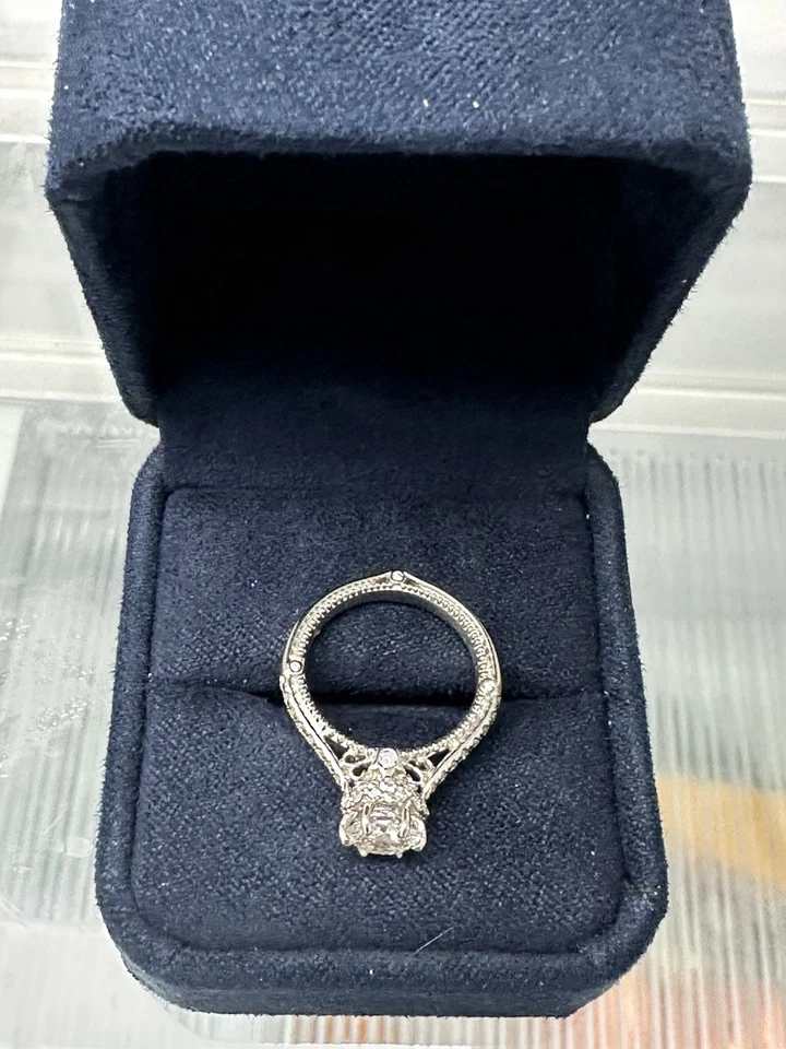 Verragio Venetian Engagement Ring 1c/H/SI1/Excellent Total Weight 1.44 Platinum - Image 2 of 4