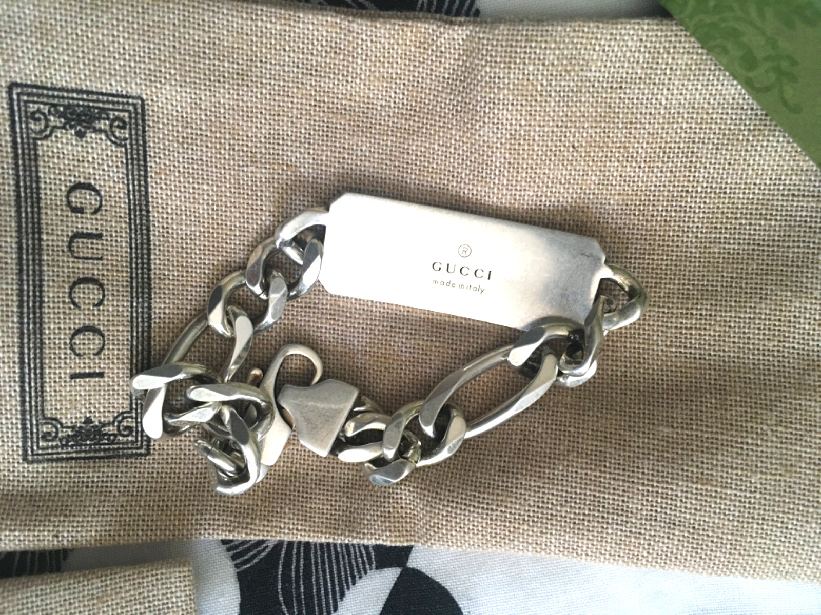 Gucci Solid 925 Sterling Silver Bee Bracelet with… - image 5