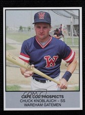 1988 Ballpark Cape Cod League Prospects Chuck Knoblauch #15 2wr