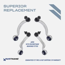 AUTOACER -4p Front Upper Control Arms W/PU Bushings for Lexus LS460 LS600h 4/2WD