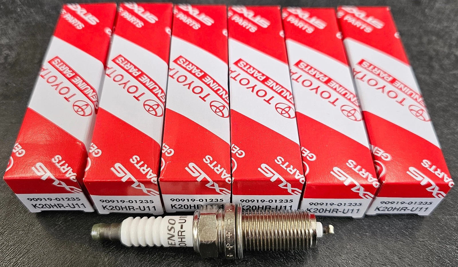 6 PACK OEM TOYOTA Toyota 4RUNNER  TACOMA V6 4.0L Spark Plugs 90919-01235 USA