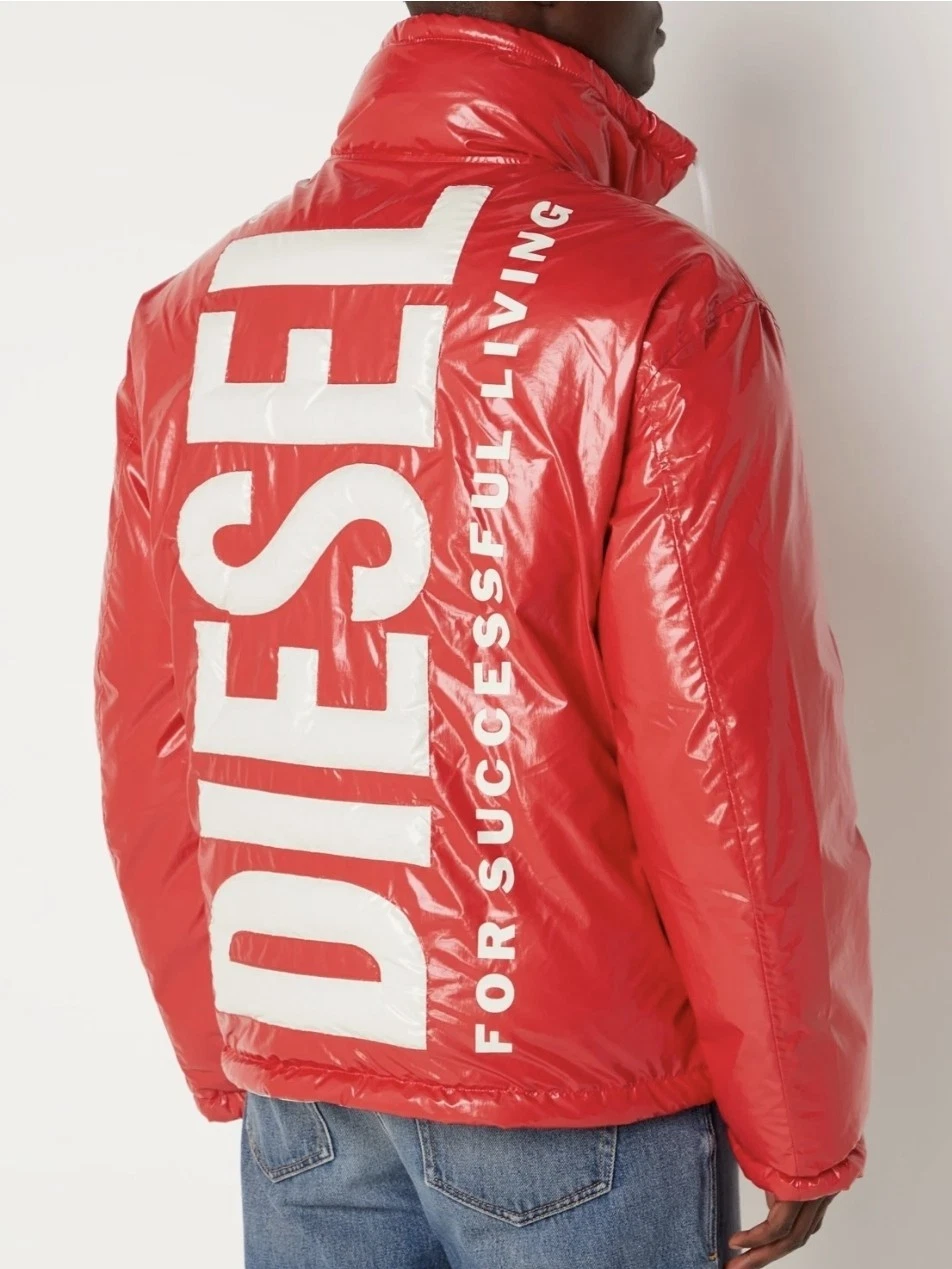 Moncler — Diesel Oversized Reversible Logo Puffer Jacket Unisex Size L