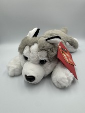 FAO Schwarz Adopt-A-Pet Husky Dog 15  Blue Eyes - New With Tags