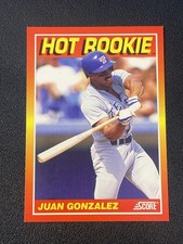 1991 Score Hot Rookies #9 Juan Gonzalez - NM-MT