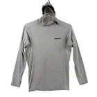 Patagonia Shirt Womens Medium Gray Long Sleeve UPF 50 Hoodie Rashguard Fishing