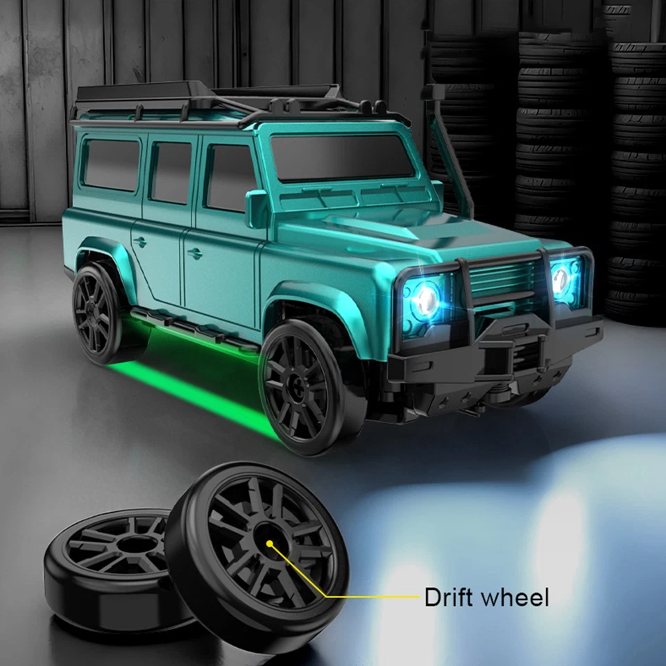 RC 1/64 Scale SUV Off-road truck 4WD Pickup Remote Control Drift Car Toyvk - Image 4 of 4