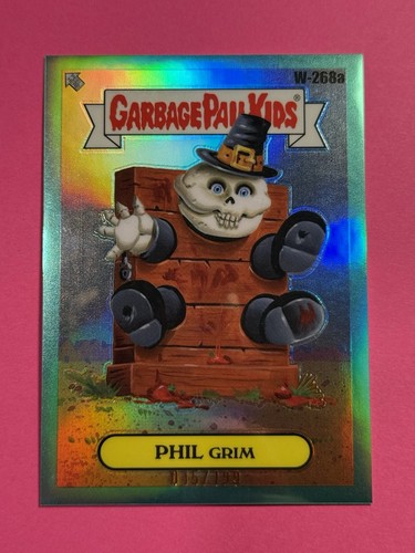 PHIL Grim [Red Refractor] #W-268a 2024 Garbage Pail Kids Chrome Where Are They Now card