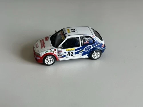 1 43 RARE PEUGEOT 106 S16 N 42 BENGUE RALLY WRC MONTE CARLO 2001