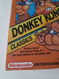 Donkey Kong Classics Nintendo NES CIB Box Manual Game Everything Tested Mint