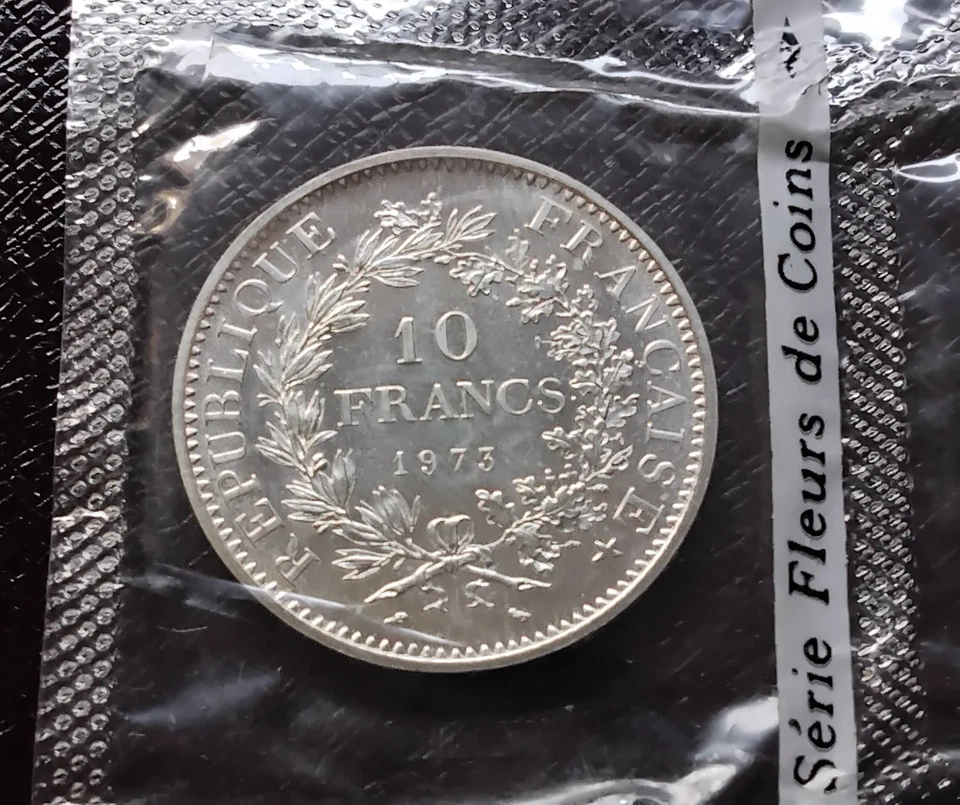 Monnaie de 10 Francs Hercule en argent 1973 - SCELLÉE - FDC - RARE !!! - Photo 1/1