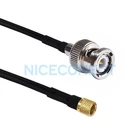 BNC Male to L5 Microdot 10-32UNF Male Plug RF Pigtail Cable RG174 Flaw sensor