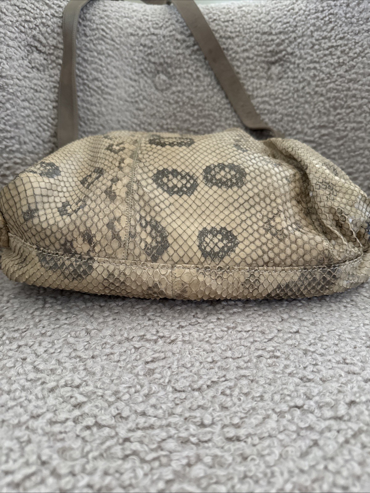 CARLOS FALCHI PYTHON SNAKESKIN CROSSBODY BAG Vint… - image 5