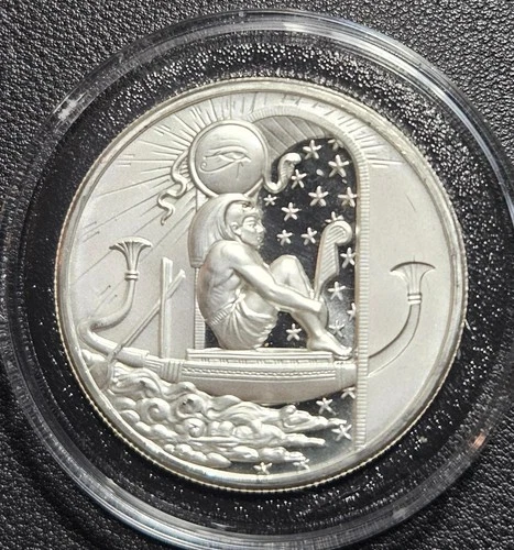 Egyptian Gods series "Ra" 2 oz .999 fine silver round