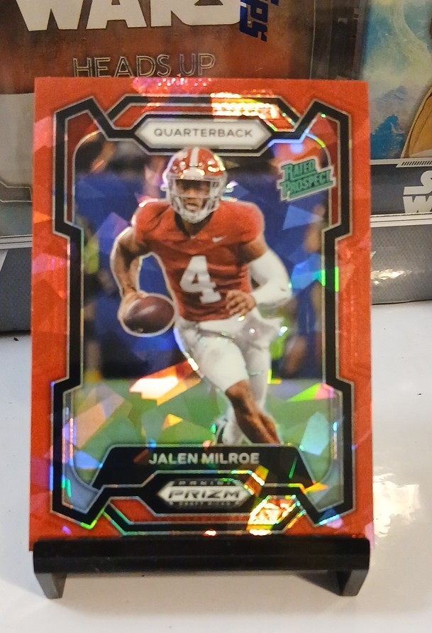 2024 Panini Prizm Draft Picks - Jalen Milroe #122 Red Ice Prizm (RC)