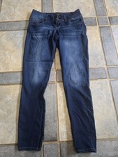 Ymi Women's Wannabettabutt Mid-Rise Angle Denim Skinny Jeans Sz 13