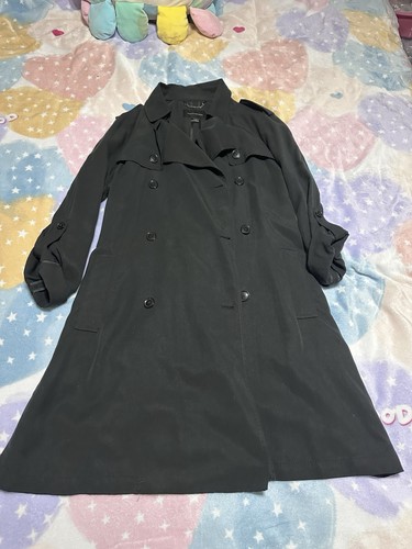 Banana Republic Classic Black Trench Coat ( L Size )