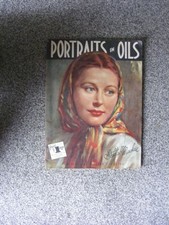 vintage 1960/70 portrety w olejach magazyn/książka stella mackie drukowana w USA