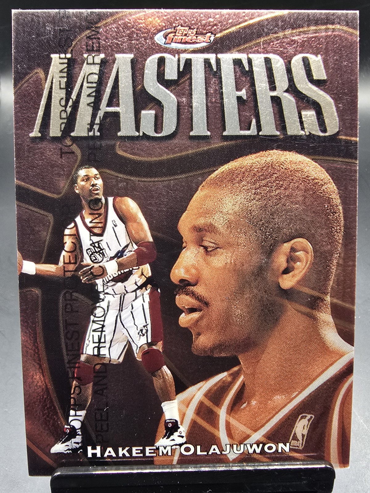 1997 Topps Finest Masters Hakeem Olajuwon #195 - Houston Rockets