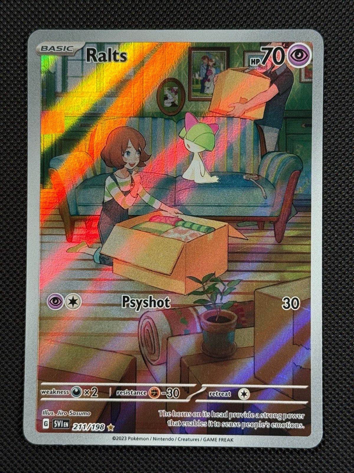 Pokemon Cards Ralts 211/198 Scarlet & Violet Illustration Rare NM