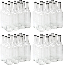 Glass Bordeaux Wine Bottles, 750Ml, 48 Bottles, Clear 4 X 12 Bottles, Home Bre