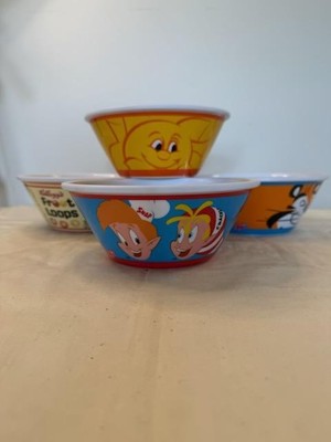 VINTAGE Kellogg's Cereal Bowls, Melamine, Set Of 4 NEW Collector's Edition  -D91