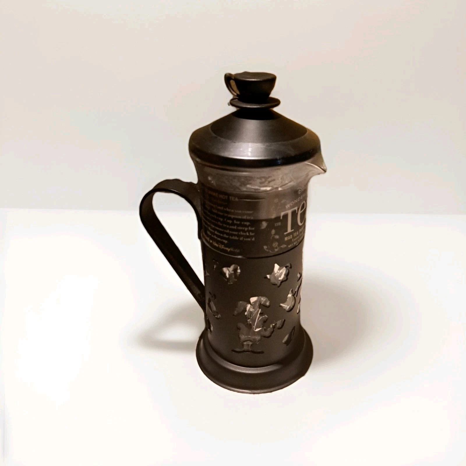 NEW SEALED Disney Parks Alice In Wonderland Mad Hatter Tea Party French Press