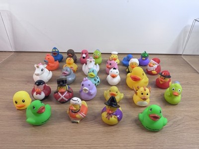 Lot of 29 Rubber Ducks Jeep Duckies Various Styles and Colors