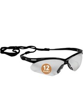 KleenGuard™ V30 Nemesis™ Safety Glasses (25676), Clear Lenses, Black Frame,