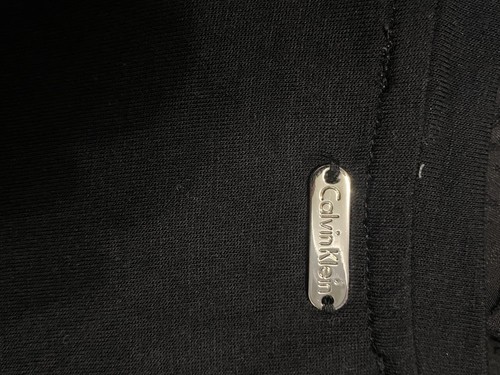 Calvin Klein schwarzes langes Maxikleid ärmellos Leinenmischung Größe S - Bild 3 von 3