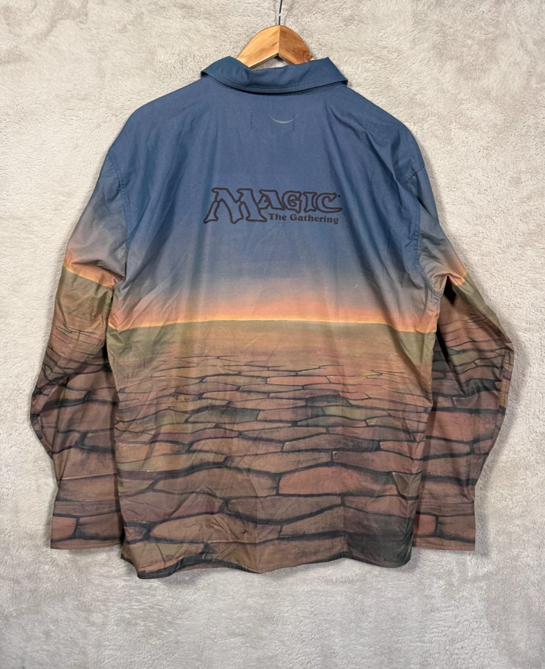 Teddy Fresh Magic The Gathering Collab Button Down M Gamer Streetwear Esports LS - Image 3 of 4