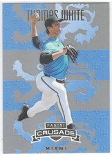 Thomas White 2025 Panini Crusade Base Silver Parallel SP #123 Miami Marlins