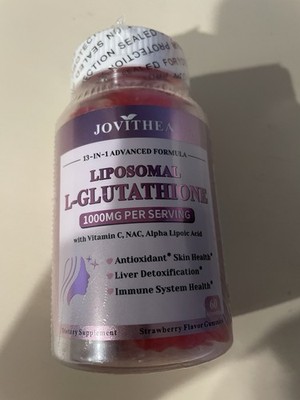 JOVITHEA Liposomal L-Glutathione 1000mg + Vitamin C NAC Gummies, 60ct