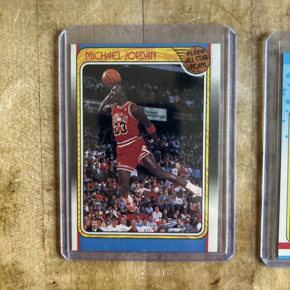 1988-89 Fleer Basketball Complete Set #1-132 w/ Stickers Michael Jordan  - Image 2 of 4