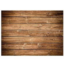 Wooden Backdrop Wall Brown Wood Fabric Background Polyester Rustic 7 x 5 ft