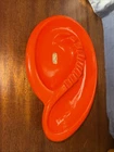 Mid Century Modern Haeger Orange Amoeba Ashtray 153 Large MCM - GREAT CONDITION!